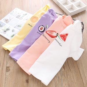 T-shirt manches courtes pour fille de 3 à 8 ans