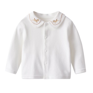 Blouse brodée manches longues pour fille (0-1 ans)