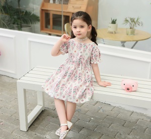 Robe fleurie pour petite  fille