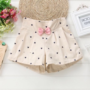 Short pour fille en coton