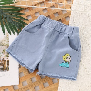 Short en denim pour filles de 3 à 8 ans