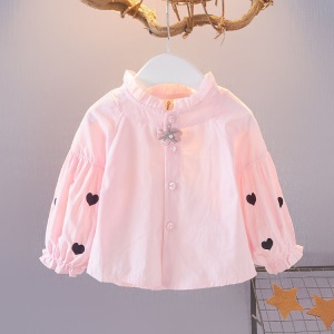 Chemise fille manches longues ample