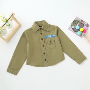 Chemise casual manches longues pour garçons et filles