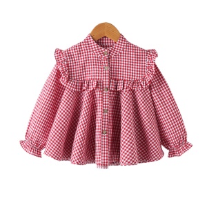 Chemise à carreaux pour fille
