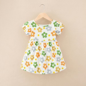 Robe fleurie pour petite  fille