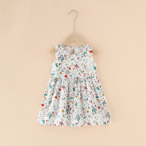 Robe fille en coton