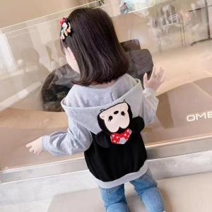 Vêtements décontractés pour filles avec capuche et fermeture éclair