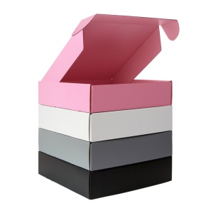 Boîte à colis en carton ondulé pliant en couleur à 3 couches