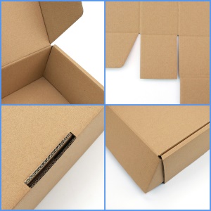 Boîte à colis en carton ondulé pliant en couleur à 3 couches