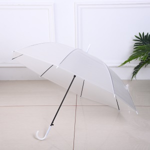 Parapluie long manche transparent