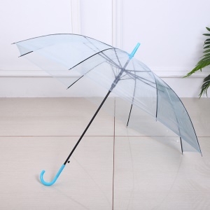 Parapluie long manche transparent