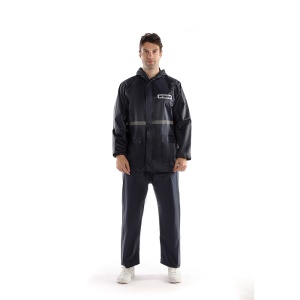 Ensemble imperméable en PVC (imperméable + pantalon de pluie) design lumineux