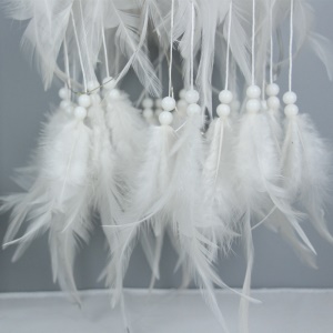 Pendentif de plumes ornements double couche tissé à la main