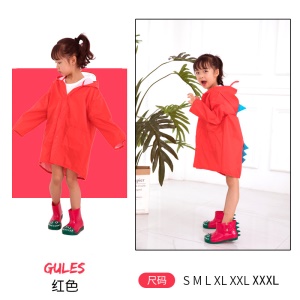 Imperméable pour enfants 2-6 ans Dinosaure de dessin animé