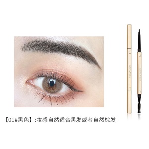 Petit crayon à sourcils à baguettes dorées pour filles