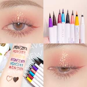 MINSHZEE eyeliner liquide noir extrêmement fin, imperméable et de longue durée