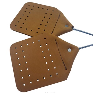 Tapette de moustiques manuel manche en fer + cuir