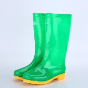 Bottes de pluie en pvc à talon bas  antidérapant et imperméable