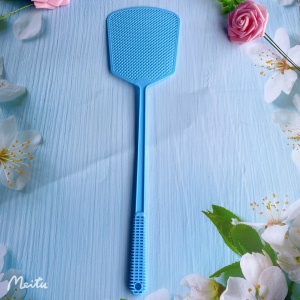 Tapette à mouches en plastique long manche flexible et élastique