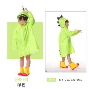 Imperméable pour enfants 2-6 ans Dinosaure de dessin animé