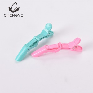 Pinces crocodiles en plastique de couleur bonbon pour salon de coiffure