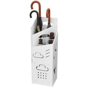 Porte-parapluie PVC panneau en bois et en plastique