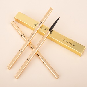 Petit crayon à sourcils à baguettes dorées pour filles