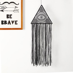 Décoration pendentif à franges en dentelle noire
