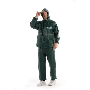 Ensemble imperméable en PVC (imperméable + pantalon de pluie) design lumineux