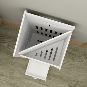 Porte-parapluie PVC panneau en bois et en plastique