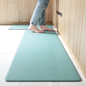 Tapis de sol de cuisine en cuir PU antidérapant imperméable à l'huile