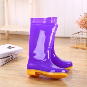 Bottes de pluie en pvc à talon bas  antidérapant et imperméable