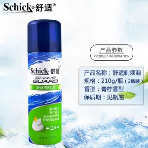 Schick Mousse nettoyant à raser confort 210g