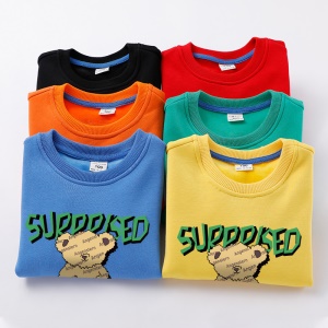 Sweatshirt Imprimé pour enfant en laine polaire composite épaissi et rembourré