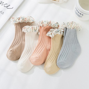 Chaussettes en coton et en mousseline de soiepour femmes