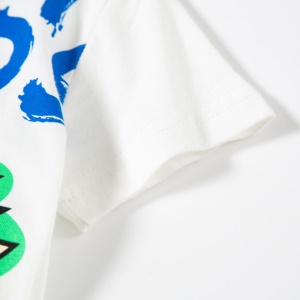 Top T shirt pour enfant garçon à manches courtes avec dessin animé dinosaure