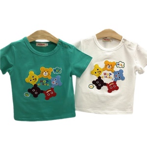 T-shirt en coton pour enfants avec dessin animé