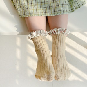 Chaussettes en coton et en mousseline de soiepour femmes