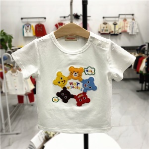 T-shirt en coton pour enfants avec dessin animé