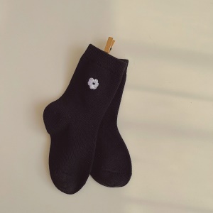 Chaussettes fleuries en coton  pour enfants