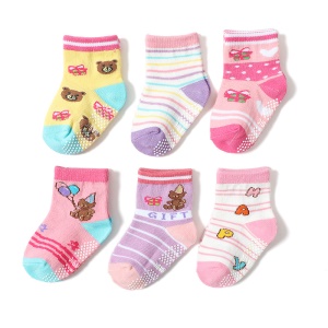 Chaussettes d'intérieur antidérapantes pour filles