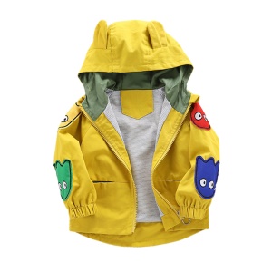 Manteau à capuche à manches longues pour garçon zipper