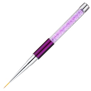 Pinceaux à ongles avec corps du stylo de diamant à cinq couleurs