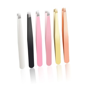 Pince à sourcils en acier inoxydable longueur 9.6 cm