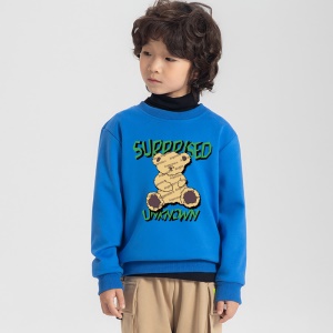 Sweatshirt Imprimé pour enfant en laine polaire composite épaissi et rembourré