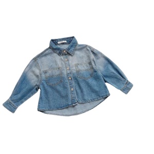 Chemise en jean à manches longues pour garçons
