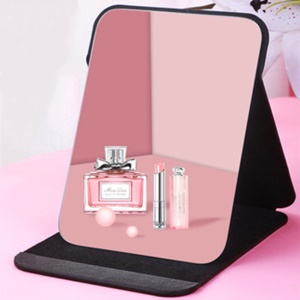 Miroir cosmétique de bureau pliant et portable