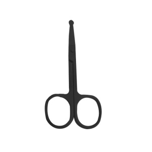 Ciseaux à sourcils en acier inoxydable noir