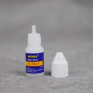 Antegu Colle spéciale pour la manucure 3g Colle adhésive pour ongles avec tête de brosse