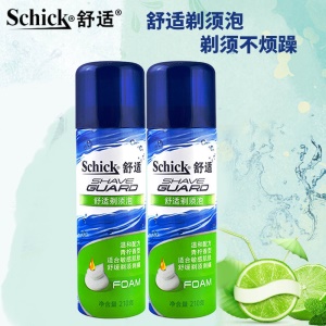 Schick Mousse nettoyant à raser confort 210g